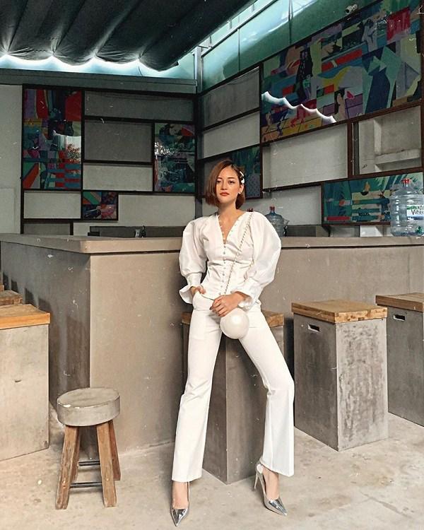 Học Bảo Anh - Midu phối áo tay bồng điệu đà như nàng thơ-5