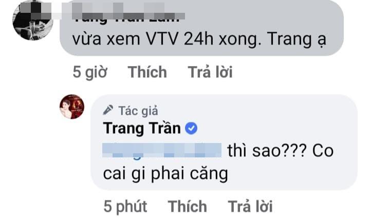 Trang Trần làm gì căng sau bản tin VTV lên án livestream vô văn hóa-3