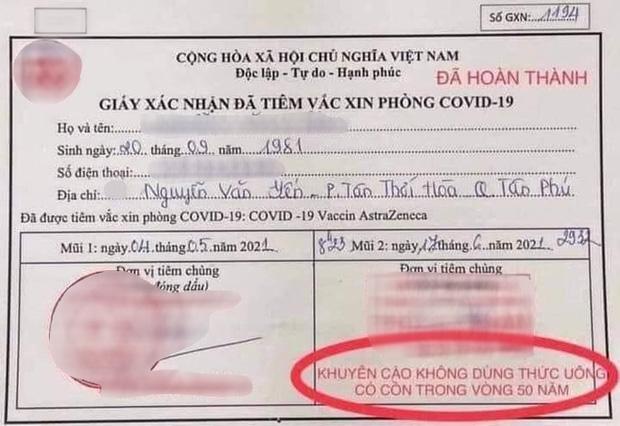 Thực hư không dùng thức uống có cồn 50 năm sau khi tiêm vaccine Covid-19-1