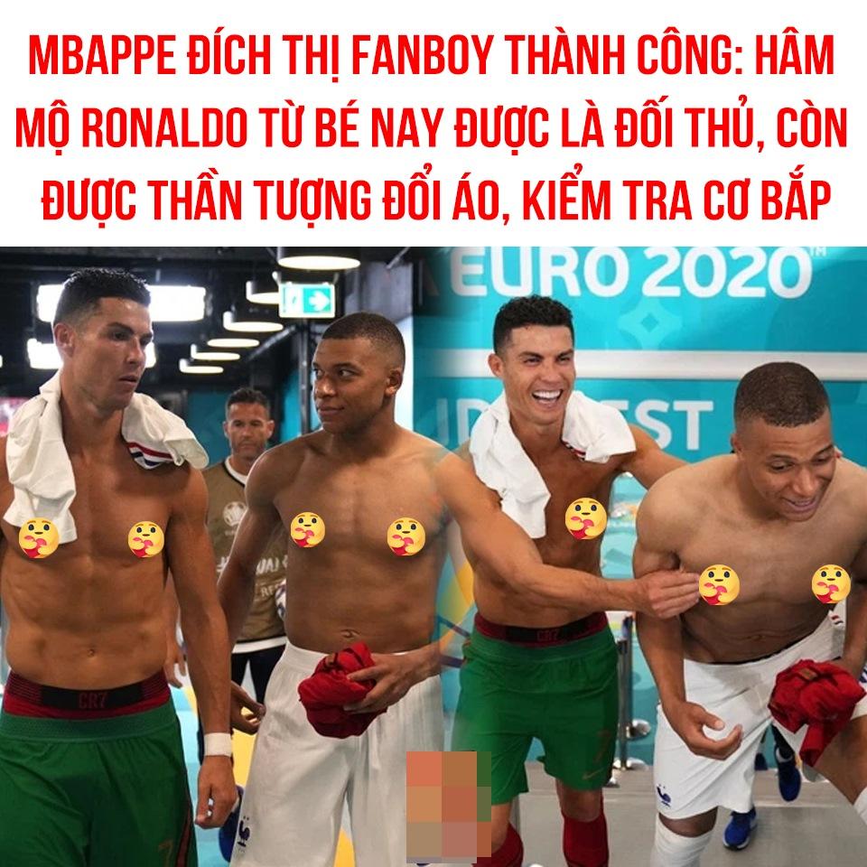 Từ fan thành đối thủ: Nóng rẫy khoảnh khắc CR7 đổi áo, check body Mbappé-5