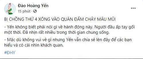 Cô Xuyến Hoàng Yến sau khi bị chồng đấm: Tôi đã nhịn rất nhiều-3