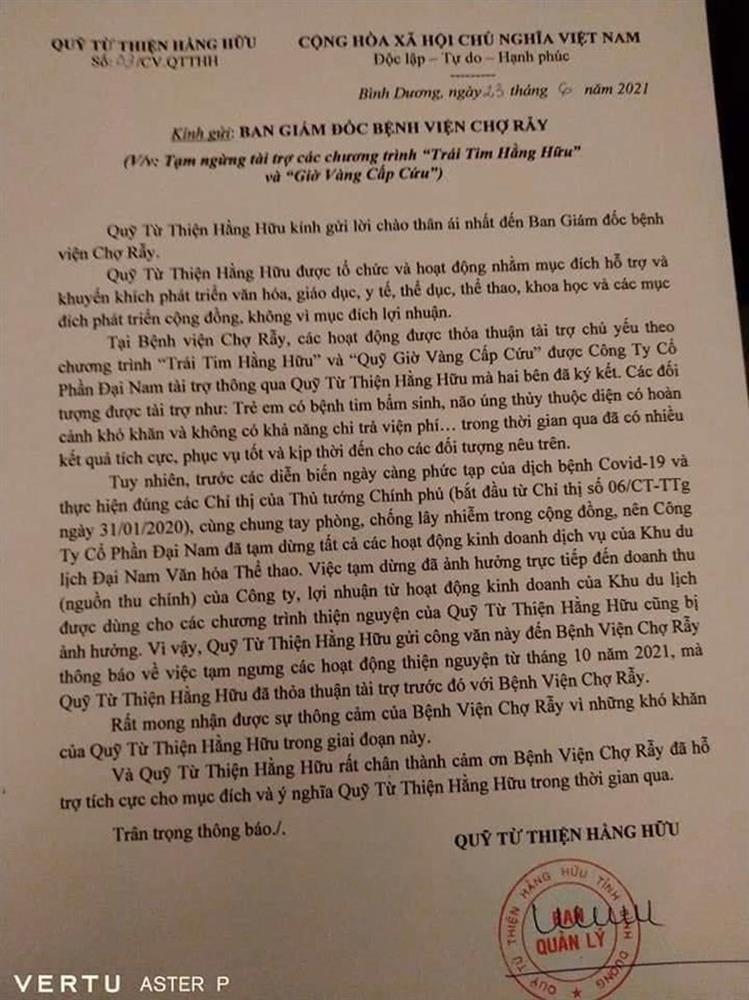 Bà Phương Hằng dừng quỹ nghìn tỷ từ thiện chỉ vì 1 câu nói của cô VO-5