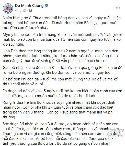 Đỗ Mạnh Cường gay gắt khi bị nói phân biệt đối xử con nuôi thứ 8-5