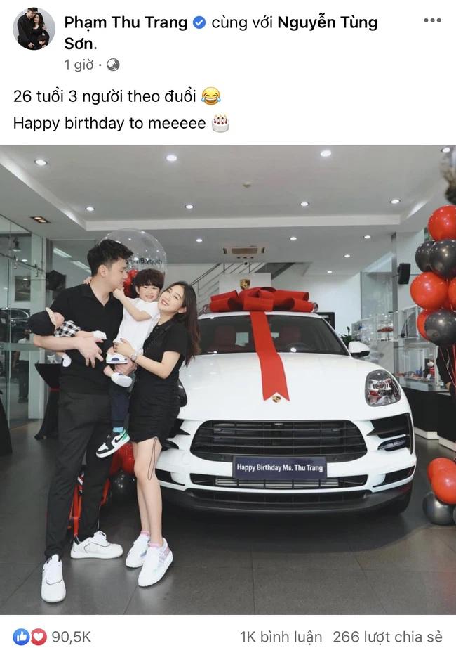Trang Lou khoe quà sinh nhật tuổi 26 bằng siêu xe hơn 4 tỷ-1