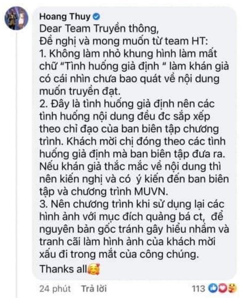 Á hậu Hoàng Thùy bức xúc vì bị evil edit câu view-3