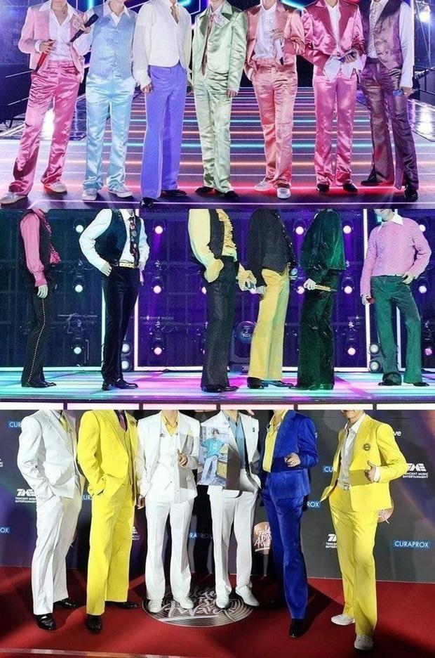 Netizen sang chấn trước loạt trang phục phi bóng lòe loẹt của BTS-7