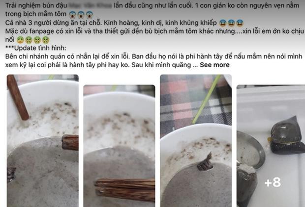 Bún đậu Mạc Văn Khoa bị đánh giá 1 sao sau phốt mắm tôm có gián-2