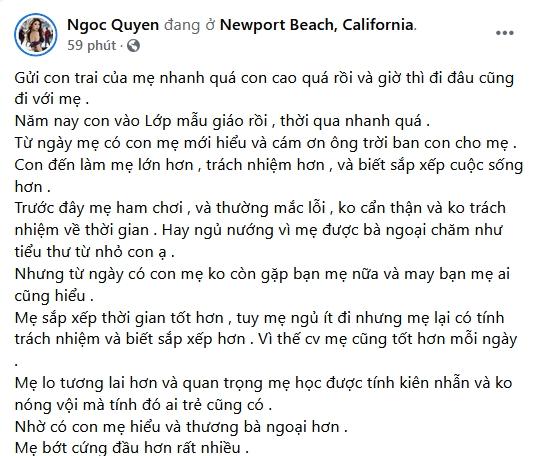 Ngọc Quyên đá xoáy chồng cũ khi kể về cuộc sống hiện tại-3