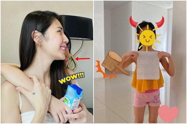 Con gái Thủy Tiên hiếm hoi lộ mặt, được nhận xét y chang bố-1