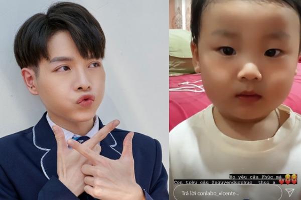 Bé Bo nhà Hòa Minzy lại có màn trêu cậu Đức Phúc cực tổn thương-6