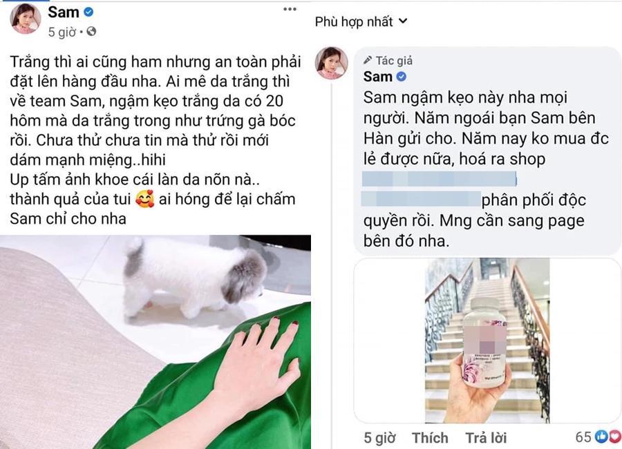 Phương Mỹ Chi theo vết xe đổ của Sam khi PR kẹo ngậm trắng da?-3