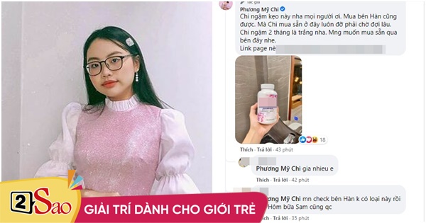 Phương Mỹ Chi theo vết xe đổ của Sam khi PR kẹo ngậm trắng da?