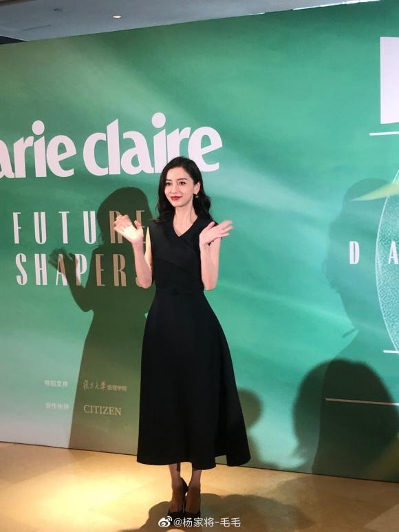 Angelababy mặc váy sang chảnh là vậy nhưng lại đi... dép lê-4