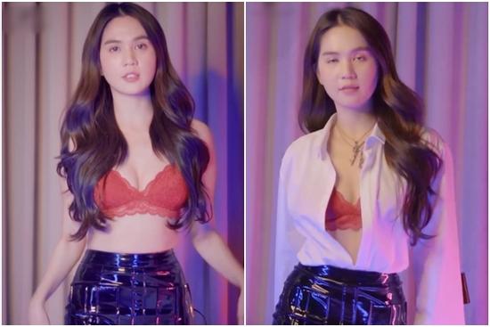 Ngọc Trinh trổ tài mix đồ với nội y ren nhưng chớ có dại học theo
