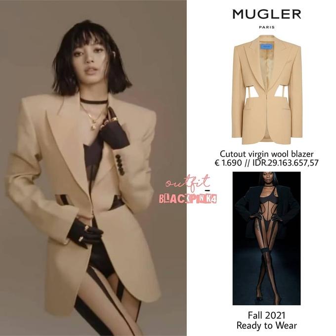 Lisa diện đồ nửa kín nửa hở, lộ bodysuit siêu bạo-2