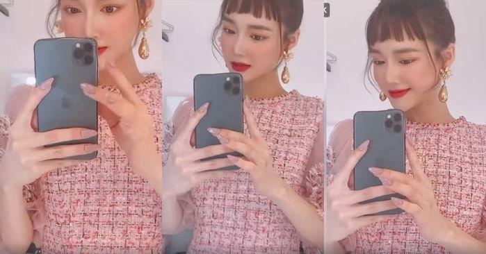 Ngọc Trinh - Nhã Phương bị soi bóp mặt đến cong méo điện thoại-8