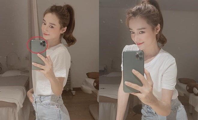 Ngọc Trinh - Nhã Phương bị soi bóp mặt đến cong méo điện thoại-9
