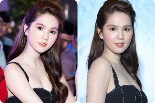 Ngọc Trinh - Nhã Phương bị soi bóp mặt đến cong méo điện thoại-6