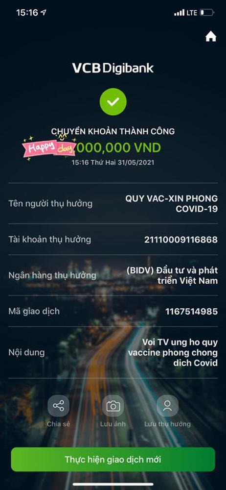 Bằng chứng làm rõ nghi vấn Vy Oanh fake ảnh từ thiện Vaccine, số tiền cụ thể được hé lộ-3