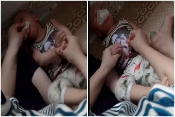 Cháu trai trùm kín đầu lúc ngủ, bà nội khóc ngất khi biết do mẹ kế mà ra-4