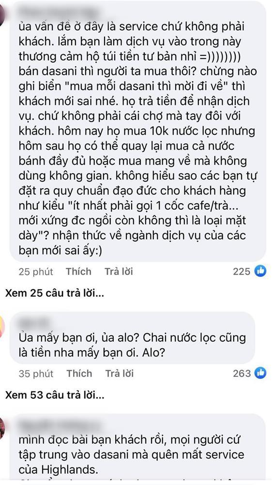 Tranh cãi việc gọi 1 chai nước lọc sau lùm xùm ngồi 60 phút tại Highlands-1