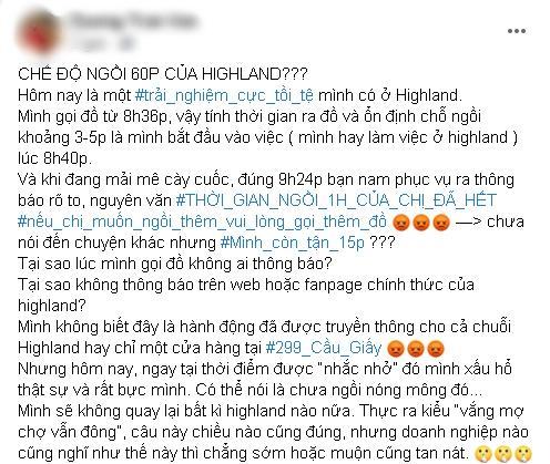 Tranh cãi kịch liệt cựu nhân viên Highlands thương doanh nghiệp-1