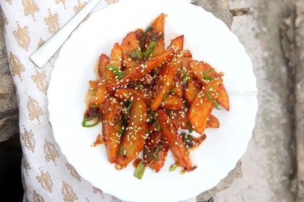 Cách nướng khoai lang bơ tỏi ngon-1