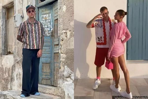 Justin Bieber đeo phụ kiện lạc quẻ nhưng CĐM chỉ dán mắt vào cô vợ-6