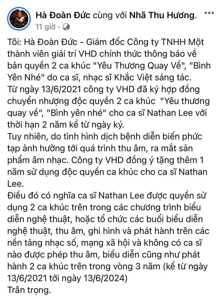 Khắc Việt vạch tội Cao Thái Sơn hát lậu ca khúc Nathan Lee độc quyền-2