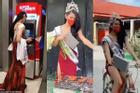 Hết hồn cảnh Hoa hậu Hoàn vũ đua xe đạp, nướng gà, rút tiền ATM