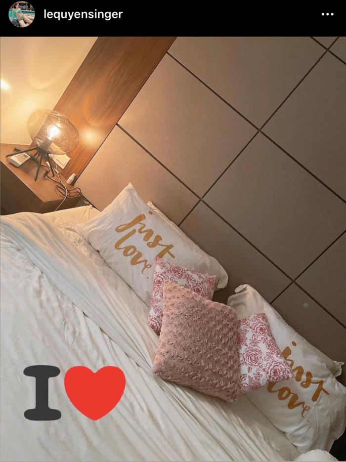 Lệ Quyên đăng ảnh giường chiếu, tương tác cực tình với Lâm Bảo Châu-2