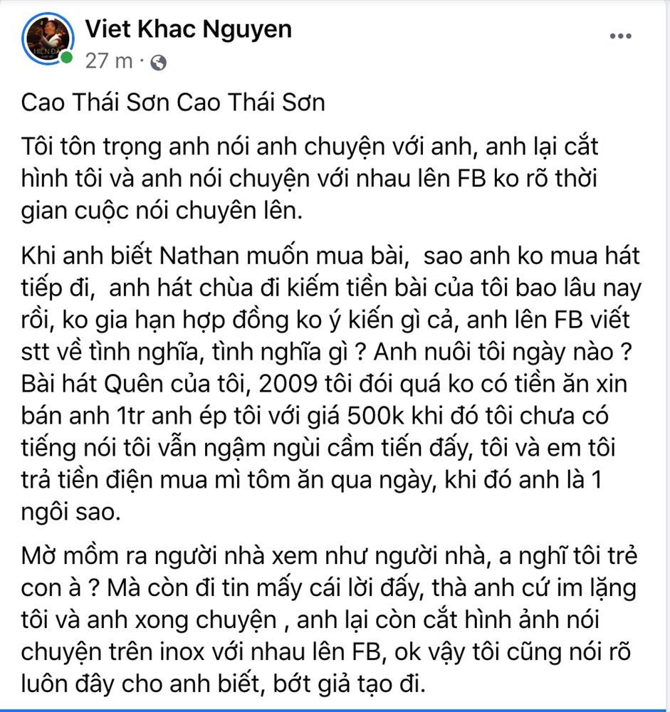 Cao Thái Sơn nói không ăn cắp, Khắc Việt tung sự thật khác xa-4