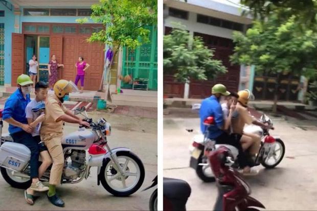 Nam sinh ngủ quên được CSGT phá cửa gọi dậy đi thi giờ sống ra sao?-1