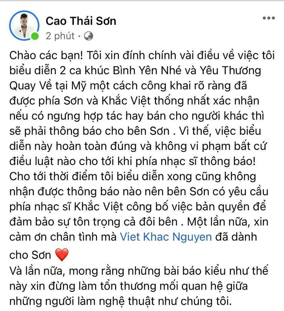 Cao Thái Sơn yêu đời đến lạ sau khi Khắc Việt bóc phốt hát chùa-2