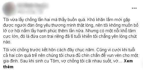 Mẹ lấy chồng mới, con trai 6 tuổi nức nở chạy theo nói lời xót xa-1