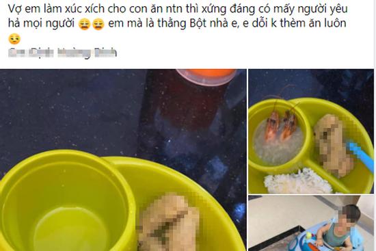 Vợ làm xúc xích, chồng thất kinh tưởng mẹ cho con ăn chất thải