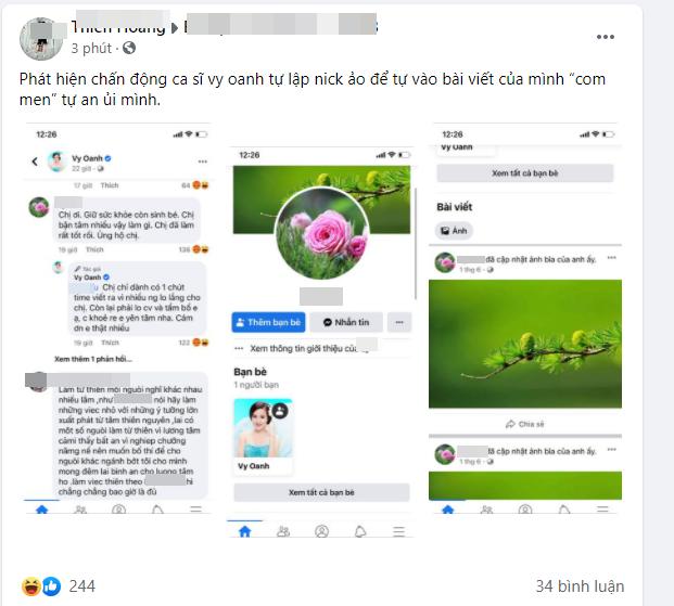 Rộ nghi vấn Vy Oanh tạo nick ảo để an ủi chính mình-3