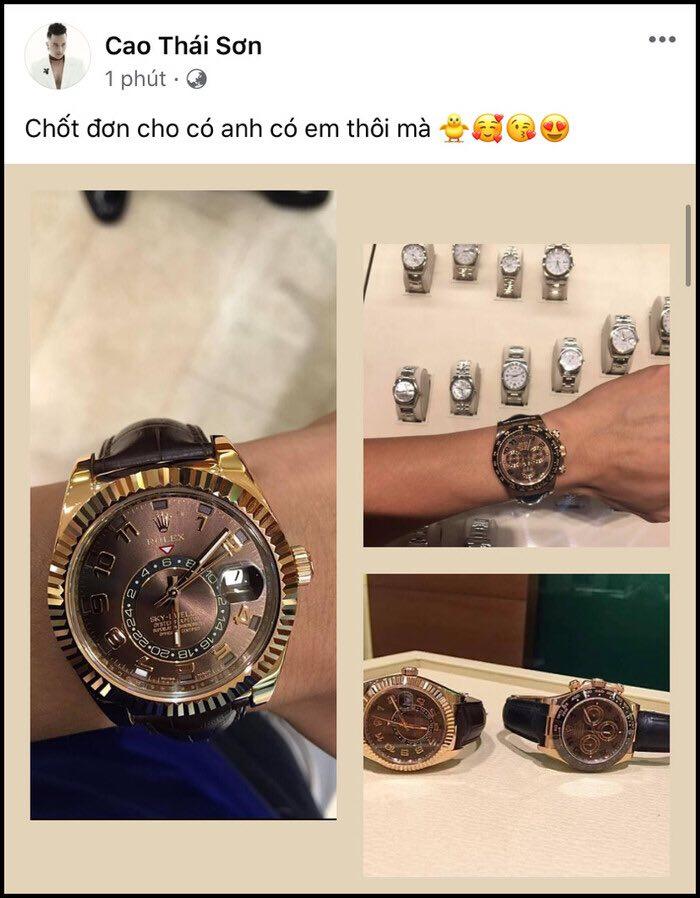 Cao Thái Sơn khoe đồng hồ Rolex, bị mỉa mai thế sao đòi hát chùa?-7