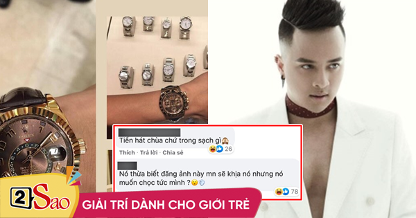 Cao Thái Sơn khoe đồng hồ Rolex, bị mỉa mai ‘thế sao đòi hát chùa?’