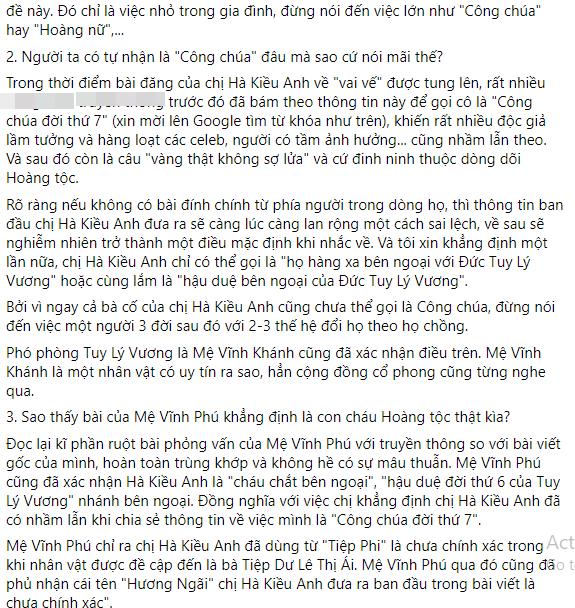 Hậu duệ nhà Nguyễn nói gì sau khi Hà Kiều Anh xin lỗi?-4