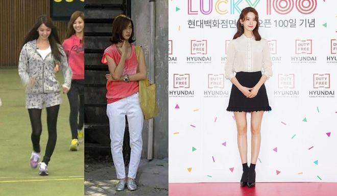 Cách YoonA biến chân vòng kiềng thành chân thẳng-3