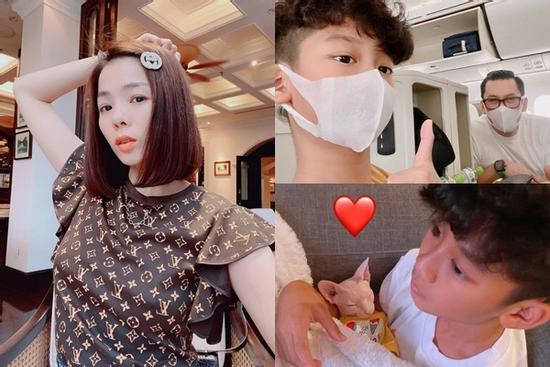 Chồng cũ đưa con trai ra Hà Nội với Lệ Quyên