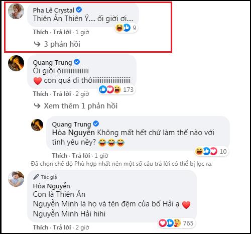 Hòa Minzy khoe tên thật quý tử, nghe như một cặp với con gái Pha Lê-2