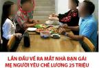 Rể tương lai lương 25 triệu về ra mắt vẫn bị mẹ người yêu bĩu môi dài