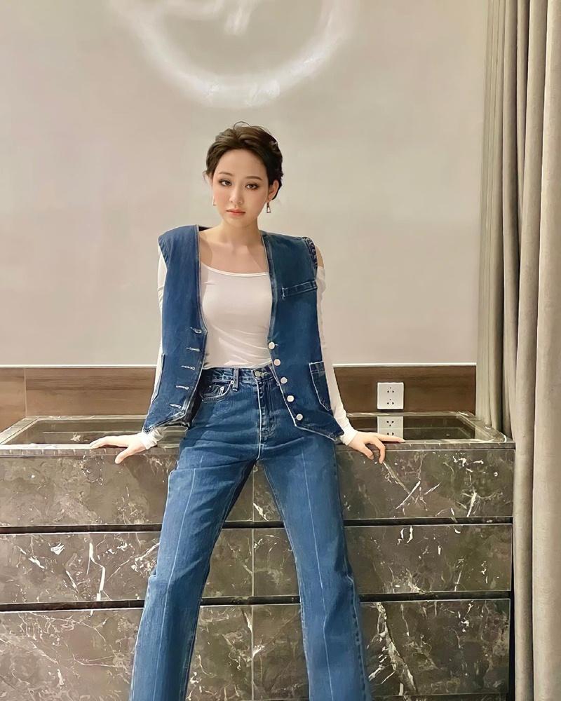 Hiền Hồ lên đồ menswear chất lừ - Tiểu Vy khoe rãnh ngực gợi cảm-4