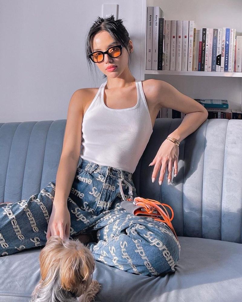 Hiền Hồ lên đồ menswear chất lừ - Tiểu Vy khoe rãnh ngực gợi cảm-11