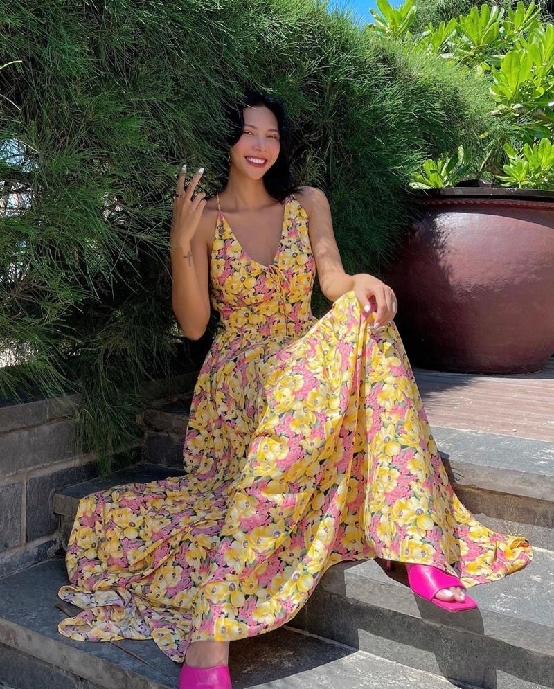 Lệ Quyên hằn rõ miếng dán ngực - Miu Lê ngầu như nữ tổng tài-9