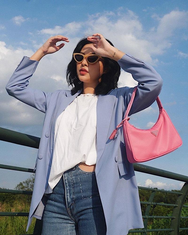 Hiền Hồ lên đồ menswear chất lừ - Tiểu Vy khoe rãnh ngực gợi cảm-2