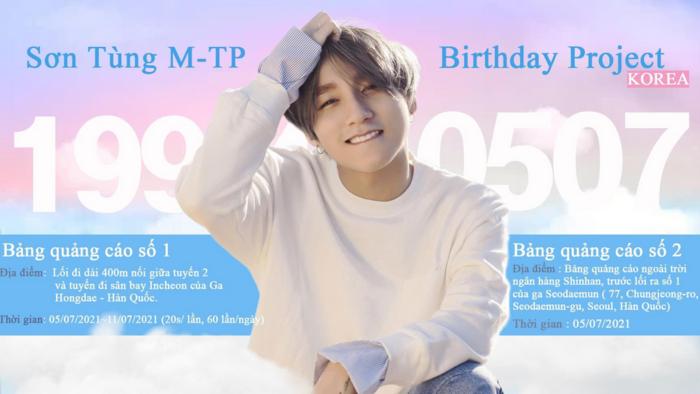 Fan chi lớn để Sơn Tùng M-TP xuất hiện tại Hàn Quốc đúng ngày sinh nhật-1