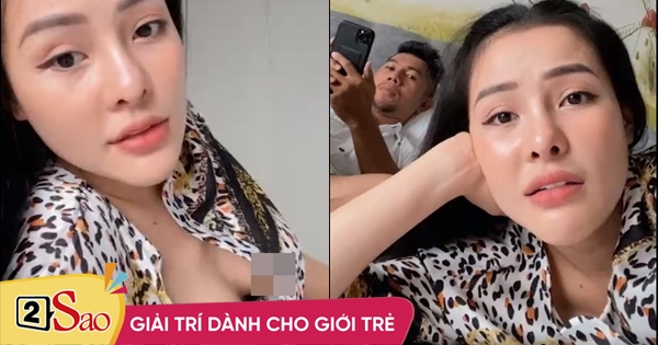Ngân 98 mặc váy bầu, suýt lộ trọn vòng 1 trên livestream